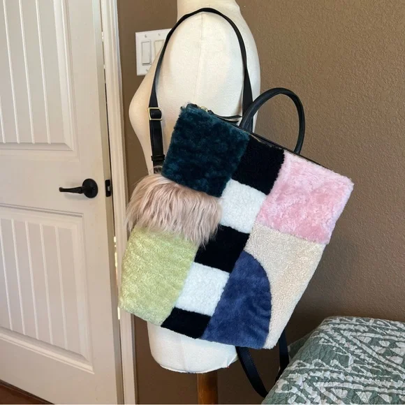 PRIMECUT bento box shearling backpack - Picture 1 of 14